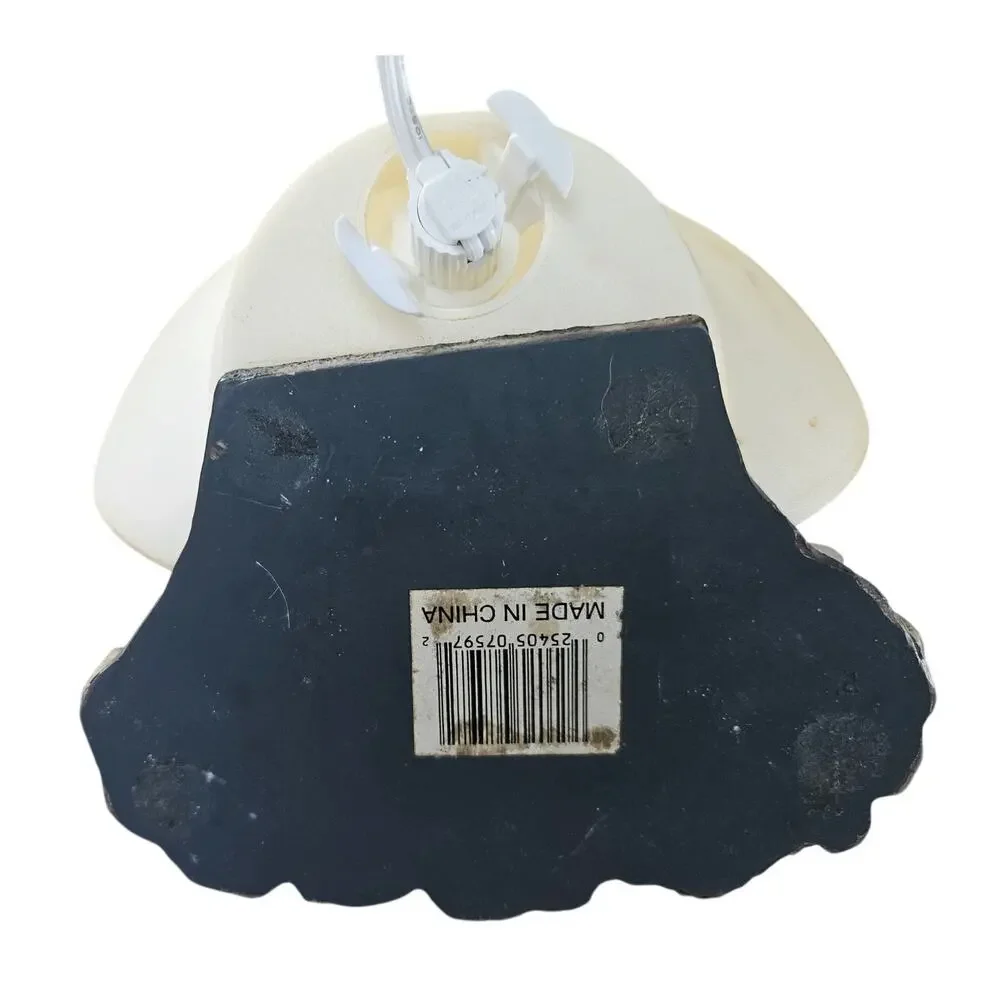 Western 1960s Table Light Cowboys Cattle Rustic Farmhouse New Light & Switch F16